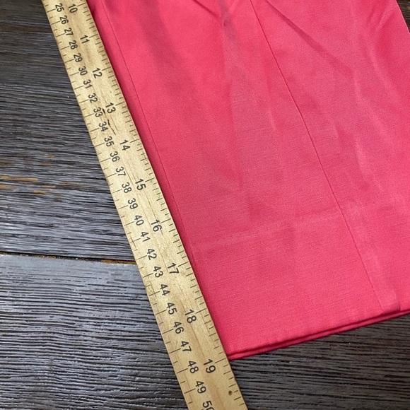 Valerie Stevens Pink Ankle Crop Capri Pants Faux Pockets Size 10P - Picture 2 of 9